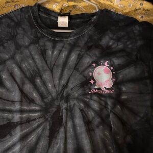 Santa Cruz Skateboards Tee - Black and Grey Tie-Dye